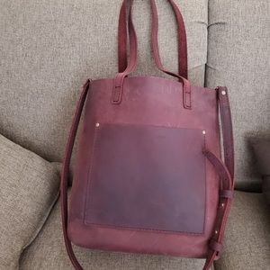 Portland Leather Crossbody Tote